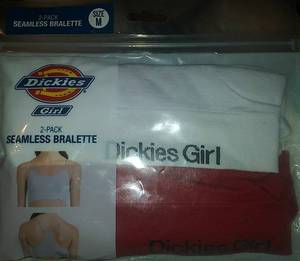 lot 20061 image: Dickies 2-pack Seamless Bralette Size M