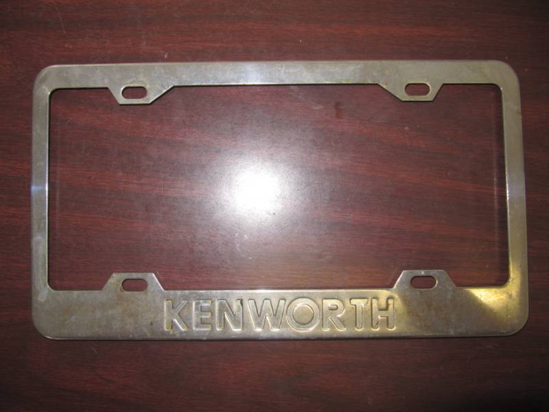 lot 1766 image: Kenworth Chrome License Plate Holder used