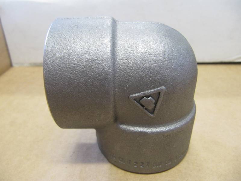 lot 1800 image: NEW  90 Degree 1 ID black forged steel elbow Degree