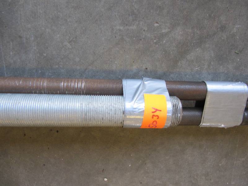 lot 5034 image: 3 PIECES ALL THREAD ROD 1 PC. 12 X 1 38  &  2 PCS. 28 X 1
