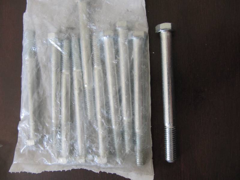 lot 6134 image: 10 CT. NEW FABORY HEX HEAD CAP SCREW GR. 5 ZINC  38 X 16X4