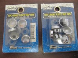 lot 1935 image: CHROME PLASTIC SNAP CAPS