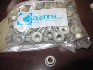 lot 1911 image: 155 PCS.  38 - 16   FLANGE HEX NUTS