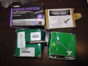 lot 1914 image: 4 BOXES OF NEW SCREWS  FASCIA SCREWS, STRIPPER, SHEET METAL, DRILLING