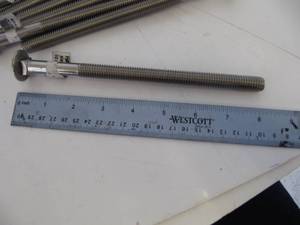lot 1950 image: NEW HILLMAN 10 PCS. 316SS CARRIAGE SCREWS 12 X 6
