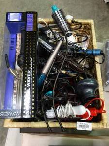 lot 23112 image: Large Collection of Hair Styling Items - Curling Irons