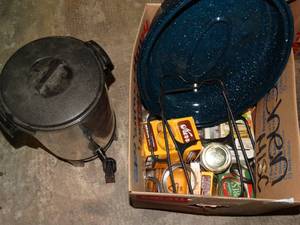 lot 23123 image: Canning Lot - Large Cooking Pot - Kerr Wide Mouth Lids