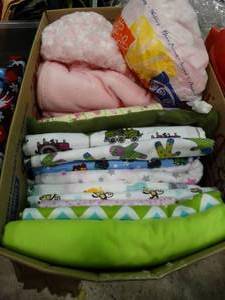lot 23144 image: Flannel Fabric Lot - New Fabric Yards - baby & kids
