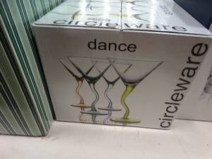 lot 23076 image: Lot of Dance Circleware Stemmed Glasses