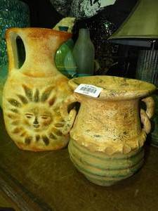 lot 23036 image: Heavy pottery vases - Sun & Moon Southwest