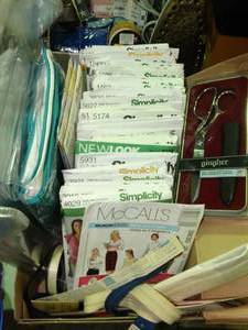 lot 23174 image: Lot of new patterns and Gingher scissors NIP