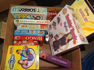 lot 23210 image: Box Lot of Kids Games