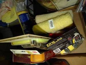 lot 23386 image: Lot of Automotive Cleaning Supplies and Paint Rollers