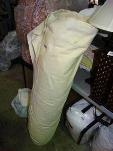 lot 23403 image: Large Roll of Off-White Fabric