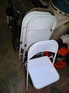 lot 23470 image: Lot of Metal Folding Chairs