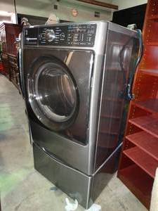 lot 23483 image: Kenmore Elite Front Load Dryer with Pedestal