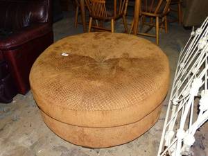 lot 23535 image: Round Oversized Ottoman