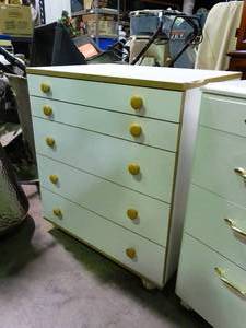 lot 23502 image: White Chest of Drawers for Craft Supplies