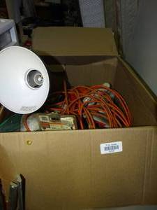 lot 23726 image: Paint  Electric Cord and Lamp