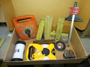 lot 23720 image: Variety of Measuring Tapes  Etc