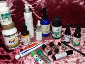 lot 23716 image: Large Variety of CBD Oils and Lotions  Lot