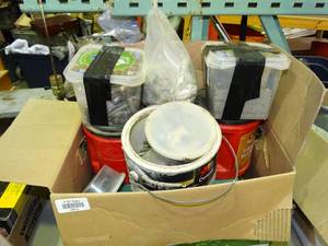 lot 23574 image: Lot of Misc. Nails, Screws and Hardware