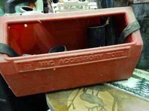 lot 23610 image: Vac Accessory Tote with Misc. Attachments