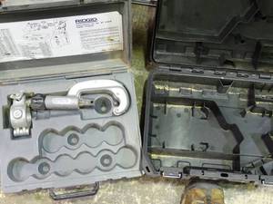 lot 23619 image: 2 Tool Cases w 1 Partial Ridgid Cable Trimmer