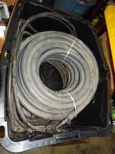 lot 23711 image: Flexible Vinyl Duct and Misc Wire