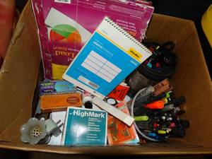 lot 23709 image: Office Supplies  Pens - Markers - Pencils  3 ring punch Etc