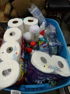 lot 23622 image: Lot of Toilet Paper and Bathroom Cleaner