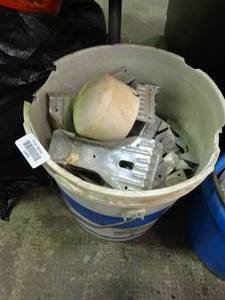 lot 23659 image: Bucket of Joist Hangers