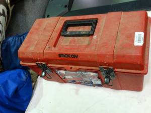 lot 23808 image: Toolbox w Deep Sockets and Misc Tools