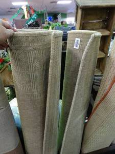 lot 23809 image: Lot of 2 Tan Area Rugs
