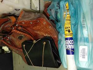 lot 23817 image: Shelving Paper and Mixed lot of Quality Purses
