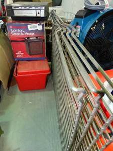 lot 23824 image: Car 8-Track Player  Metal Racks  Small Heater