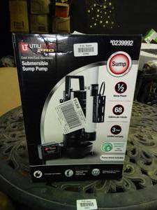 lot 23989 image: UtiliTech Pro Submersible Sump Pump in Box