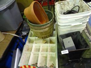 lot 23918 image: Lot of Buckets, Baskets, Etc