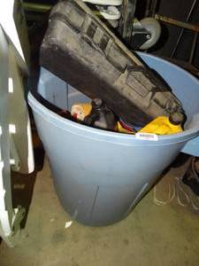 lot 26006 image: Lot of Gas Cans and Funnels