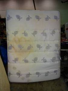 lot 26034 image: FullQueen Mattress & Box Springs with Hollywood Bed-frame
