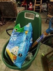 lot 23986 image: Yard Cart with Gardening Supplies