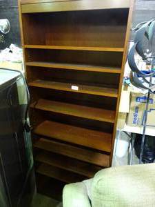 lot 23484 image: Tall Wood Book Shelf