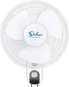 lot 1209 image: Deluxe Wall Mount 3 Blade Fan