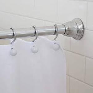 lot 1284 image: Decorative Shower Curtain Rod