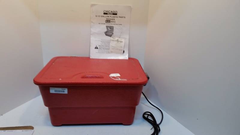 lot 5164 image: Chicago Electric Plastic Parts Washer