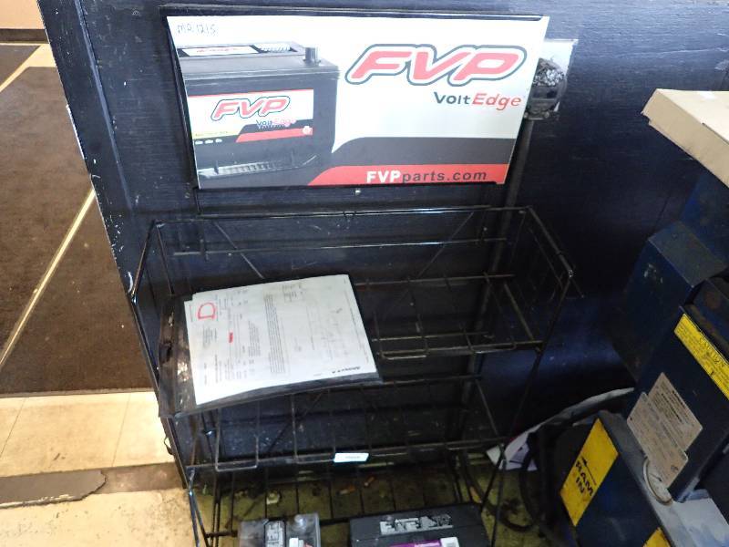 lot 177 image: (3) Metal Wire Battery Storage Racks