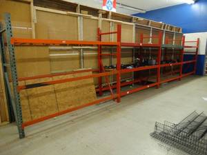 lot 21614 image: Lot of 4 sections of Pallet Racking