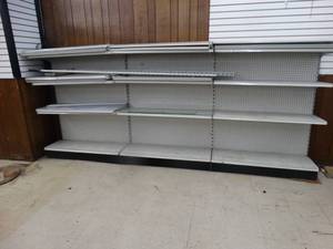 lot 21616 image: Metal Shelving Unit with Adjustable Shelves