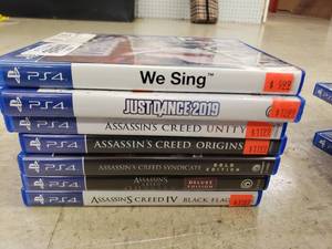 lot 21839 image: 7 PS4 games