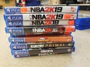 lot 21843 image: 9 PS4 games